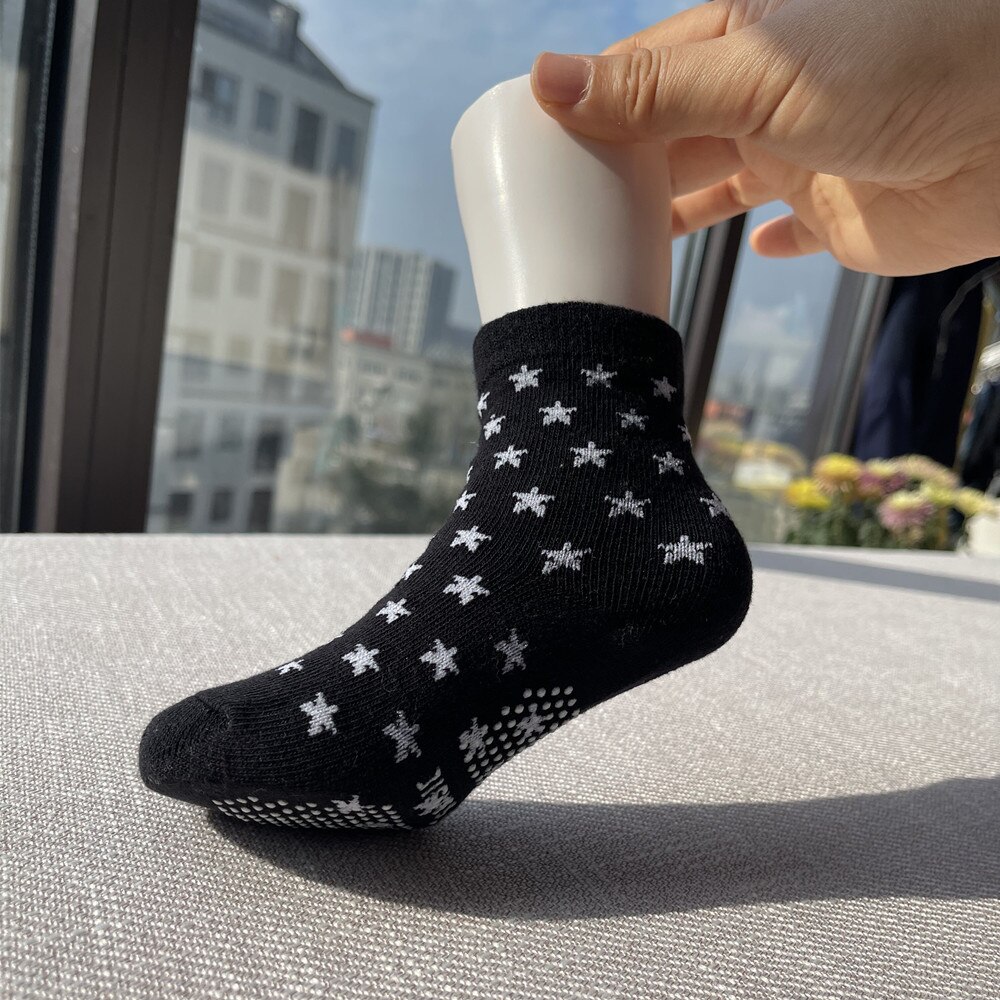 12 paare/los freundlicher Baumwolle Baby Boden Socken Junge Gril Art Kurze Socken Nicht-Unterhose 1-5 Jahre