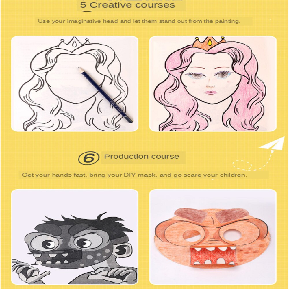 Children's scrapbook scrapbook color pen kindergarten handmade DIY art painting photo album primary school students