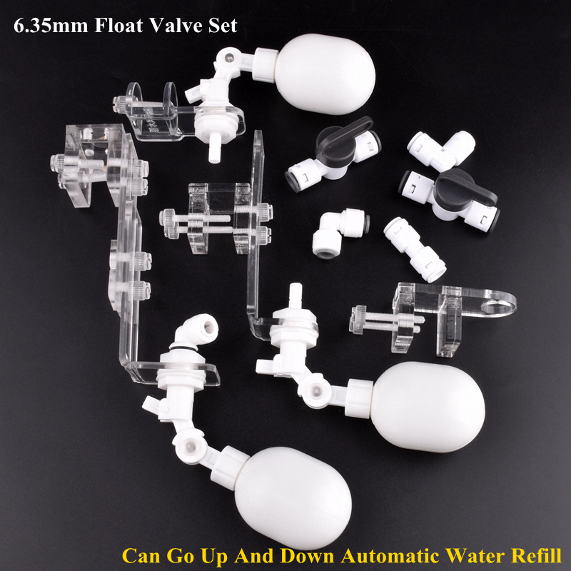 1/4 "6,35mm Wasser Spender Ball Schwimmer Ventil einstellen Aquarium Panzer Automatische Wasser Nachfüllen Adapter Einstellbare Höer Schwimmer ventil
