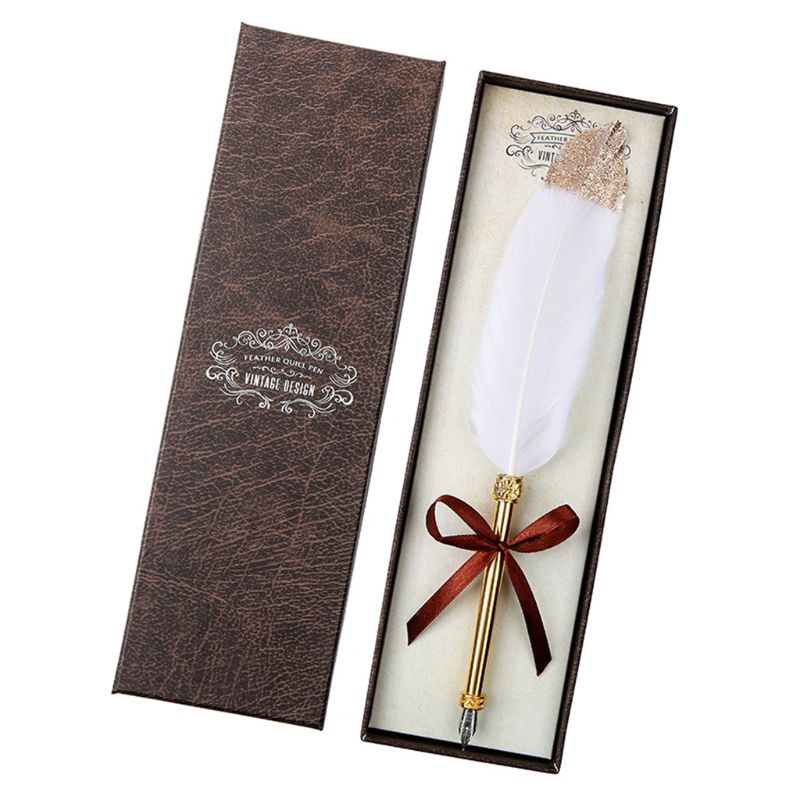 Retro Quill Dip Veer Pen Vulpennen Kalligrafie Writing Tool: 4