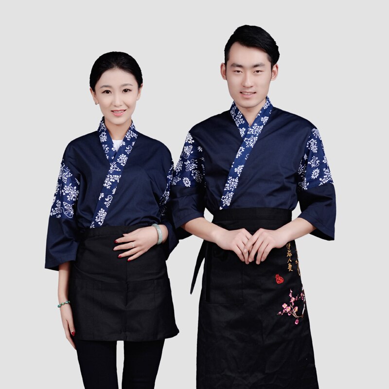 Japan Stil Koch einheitliche Japanischen Koch Service Kimono arbeits tragen Restaurant arbeit kleidung Werkzeug Uniform Japan Koch Jacken