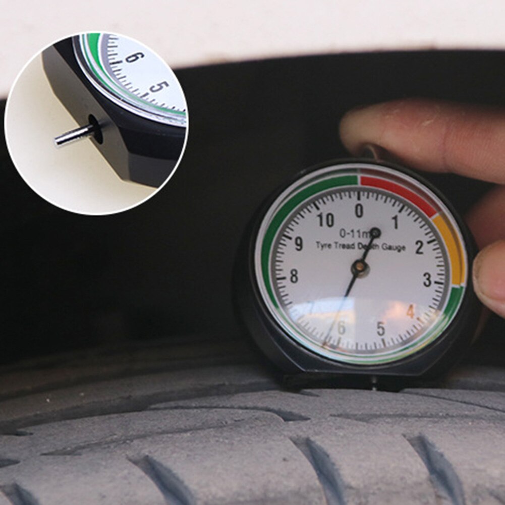 Auto Wheel Tyre Meten Liniaal Universele Automotive Vrachtwagens Loopvlak Patroon Diepte Dikte Detectie Gauge Meter