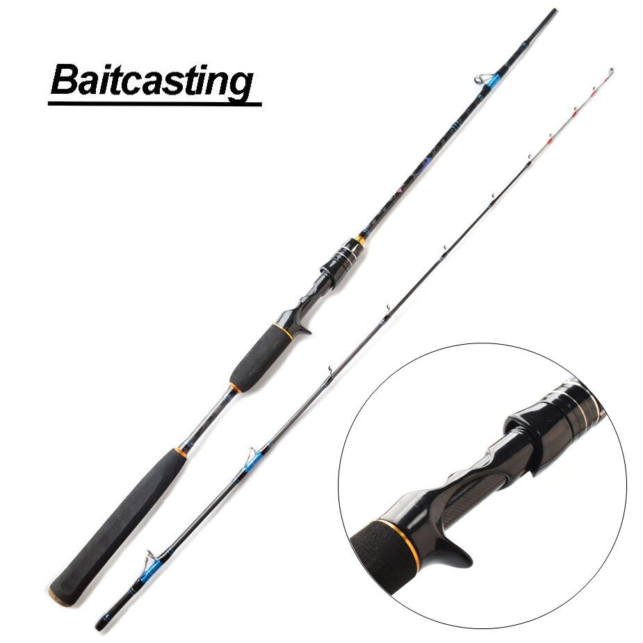 TOMA 1.8m 2.1m Boat Jigging Spinning Fishing Rod Casting 2 Section Fast Action Saltwater Surf Japan Fishing Rod Carbon Fiber: 1pcs Baitcasting Rod / 2.1M 702MH