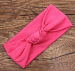 Baby Krawatte Knoten Stirnband Gestrickte Baumwolle Kinder Mädchen elastische haar bands Turban bögen für mädchen Stirnbänder Sommer bandeau bebe: 9