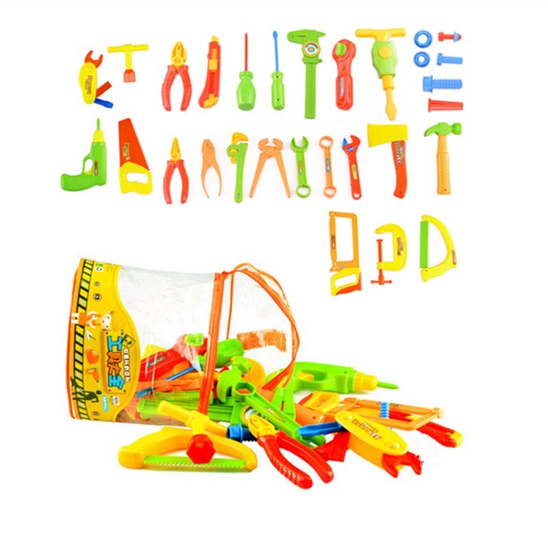 34 Stks/set Tuin Gereedschap Speelgoed Voor Kinderen Reparatie Tools Pretend Play Milieu Plastic Techniek Onderhoud Tool Speelgoed