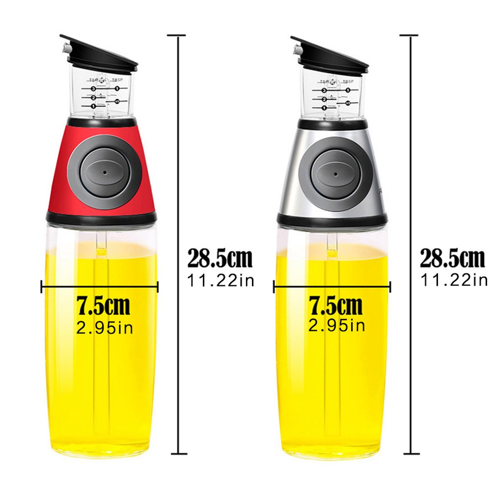 Urt & krydderi værktøj måling olie kontrol flaske køkkenredskaber olie måling presning type måling olie flaske