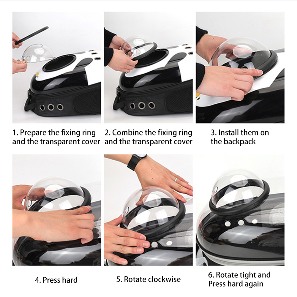 2022 1pc novo portátil transparente espaço cápsula gato mochila ir para fora ombro cão mochila acessórios de roupas