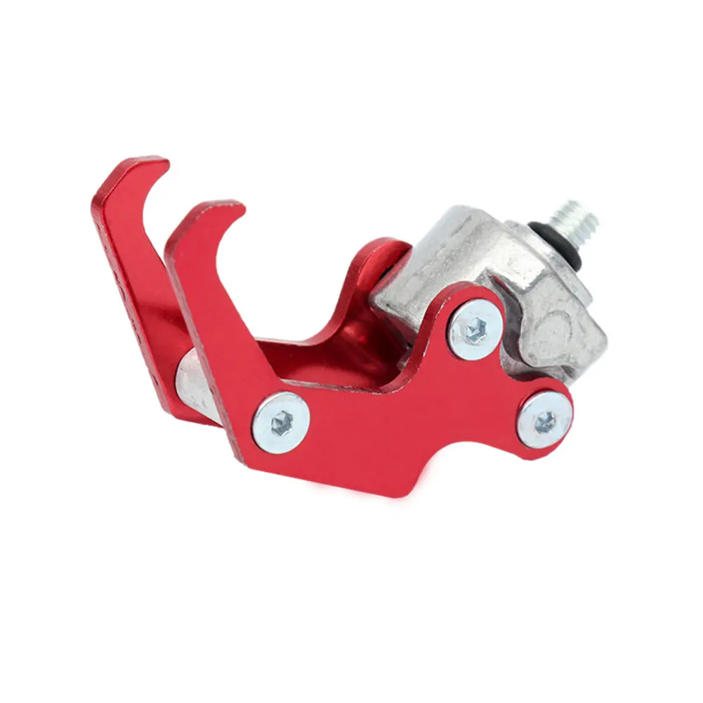 Colgador de garra de águila para casco de motocicleta, gancho duradero de 6mm con tornillo de aluminio, guante para casco de motocicleta, soporte para transporte de equipaje, 1 Uds.: Castaño