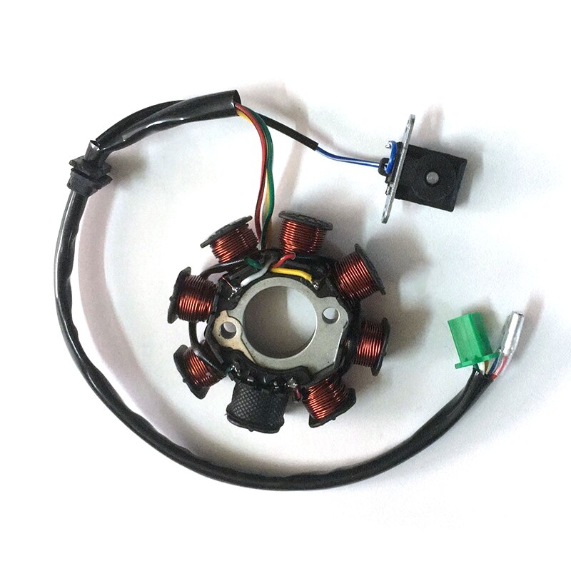 Magneto-estator de 8 bobinas para Scooter, piezas de Motor para GY6, 125cc, 150cc, ATV, Go Kart
