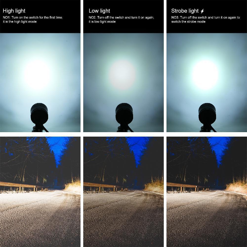 1 paar Motorrad LED-leuchten Motorrad Scheinwerfer Starke Licht LED Nebel Licht Hilfs Licht Motorrad Lampe Lampe Zubehör