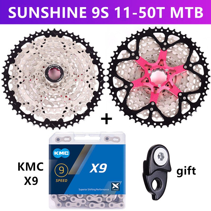 SONNENSCHEIN MTB/rennrad 9/27 geschwindigkeit Variable geschwindigkeit kassette schwungrad 11-23T/25T/28T/32T/36T/40T/42T/46T/50T kassette schwungrad: MTB 50T und X9