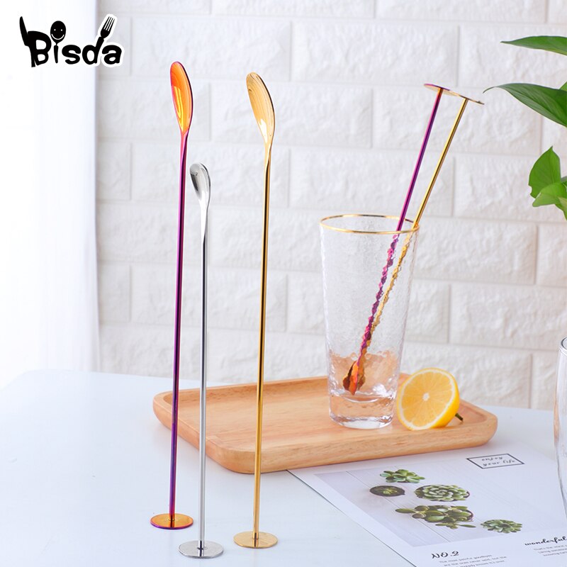 Blanding cocktail bar ske swizzle stick kaffe cocktail mojito vin skeer bar ware bartender værktøj juice blanding tilbehør