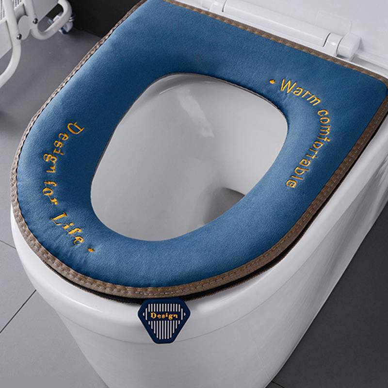 Deska klozetowa mata pokrowiec ocieplacz na zimę pokrowiec na klapę sedesu z miękkiego aksamitu pokrycie siedzenia łazienka patelnia nasadka na sedes wodoodporna toaleta