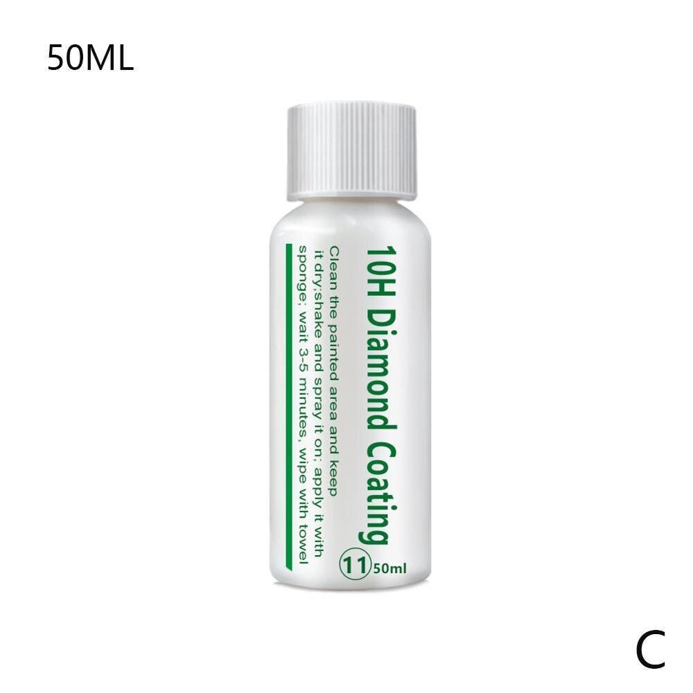 50ML 10H Diamond Coating Hydrophobic Glass Coating Ceramic Automotive Coating Car Kit Diamond Hydrophobic Glass Coating Polish: 50ML