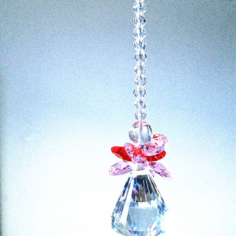 160mm ( höjd) blått glas kristallkrona delar, suncatcher prisma hängen bröllop/ heminredning,