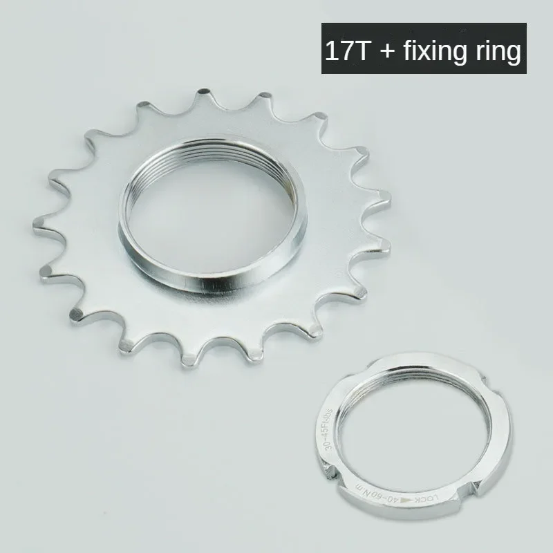 Deemount fast gear cykel friløb tandhjul nav låsning 1 speed fixie cykel gevind låseringe 13t 14t 15t 16t 17t 18t: Lilla