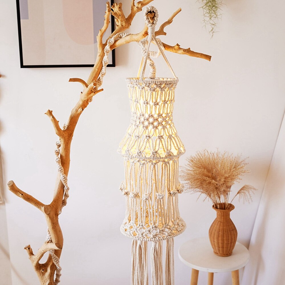 Abat-Jour Tissé, Couvercle De Lampe à Clip De Tambour, Accessoire De Couverture De Lumiere De Decor A La Maison 88422905