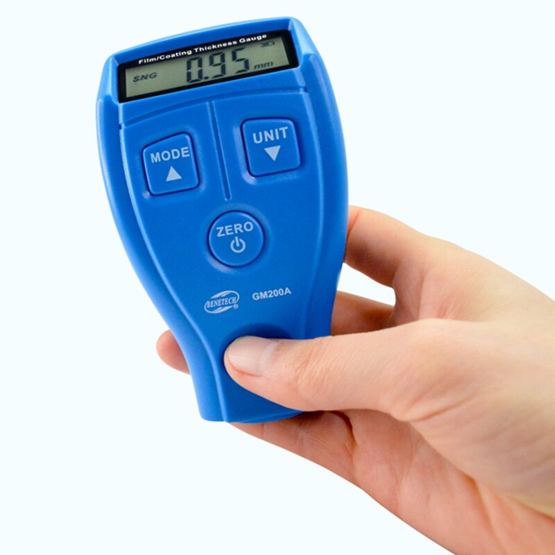 Jauge numérique d'épaisseur de Film, revêtement automobile, peinture automobile ultrasonique, vernis en fer, jauge de largeur GM200A