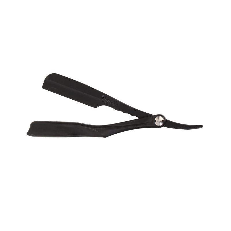 Zink-legierung Rasierer Halter ABS Griff Manuelle Klapp Rasierer Japanische Feder Klinge Bart Trimmer Barber Shop Bart Trimmen Werkzeuge: Orange