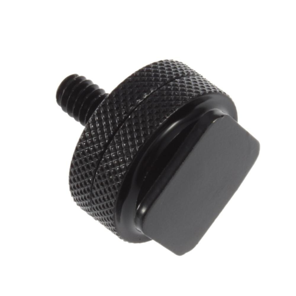 Neue 1/4 "-20 Stativ Aluminium Schraube zu Blitz Schuh Adapter Fix Digital Gerät Schwarz