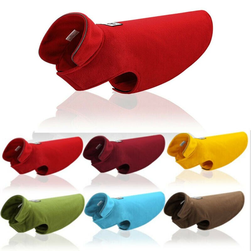 Dog Clothes Reflective Dog Jacket Small Big Dogs Soft Fleece Coats Autumn Winter Warm Dogs Pets Clothing