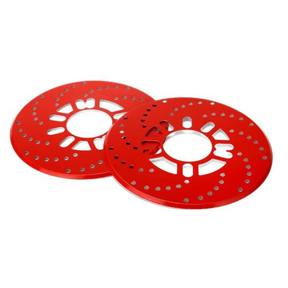 2pcs Disc Brake Rotor Cover for 14" Drum Brake Decorative Aluminum Brake Cover Dust-proof for Auto Rear Wheel: Red