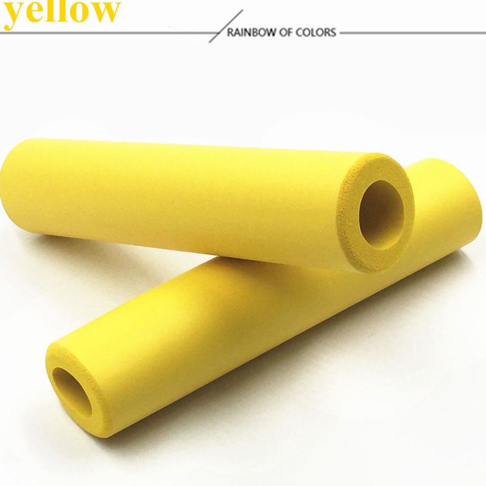 Short Foam Bike Grips With Reflectors - For Cruiser, Lowrider, MTB, BMX Handlebars