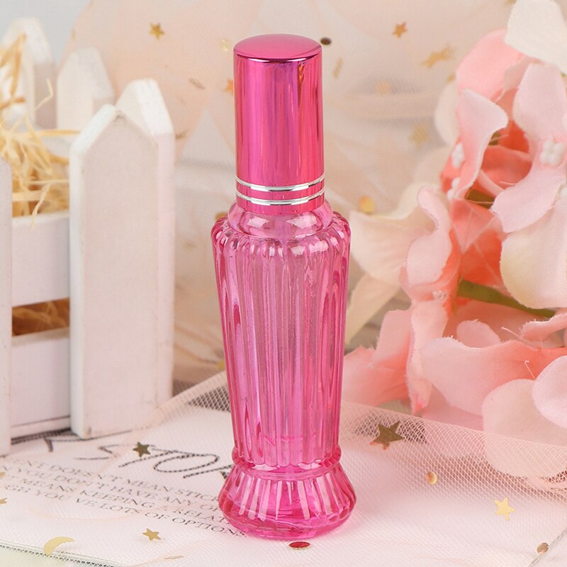 Mini bouteille de parfum en verre coloré de 15ml, épais, vide, emballage cosmétique, rechargeable: PK