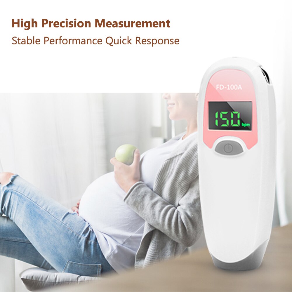 Ultrasonic Baby Heart rate Monitor Home Pregancy & Fetal Sound Heart Rate Detector Stethoscope Fetal Heart Rate