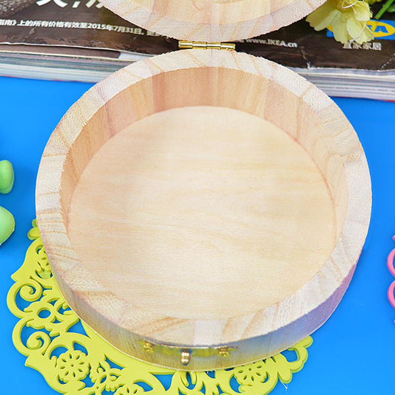 Lipstick Boutique Wooden Box Jewerly Storage Storage Packaging Jewelry Box As A Box Storage Organizer Wooden Round Box