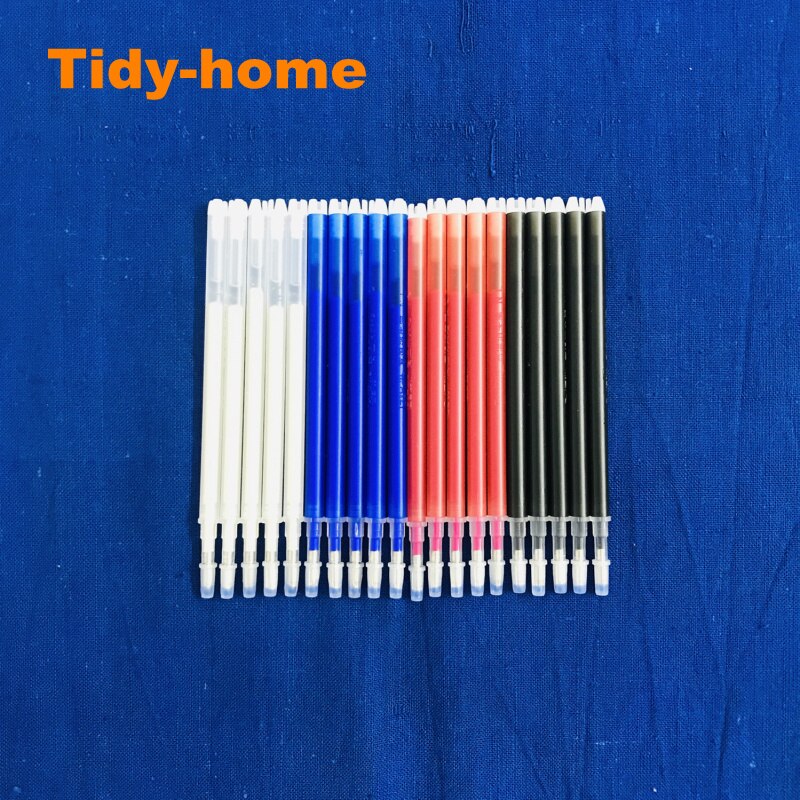 20 Stks/pak Warmte Uitwisbare Markering Pen Hoge Temperatuur Verdwijnende Pen Borduren Tekening Pen Refill Voor Stof Leer: Mixed Color B