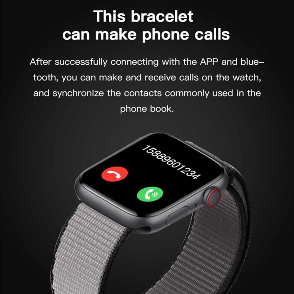Smartwatch X6 - 1.54" Full Touch - Bluetooth Calls - Music Control - Health Tracker - For Android & iOS