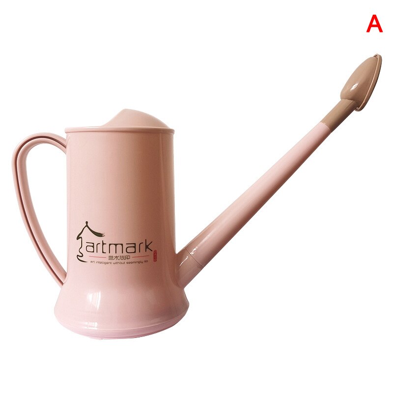 1.8/2L Kunststoff Gießkanne Outdoor Indoor Garten Gießkanne für Wohnkultur Langen Stiel Auslauf jardin 66CY: Pink A
