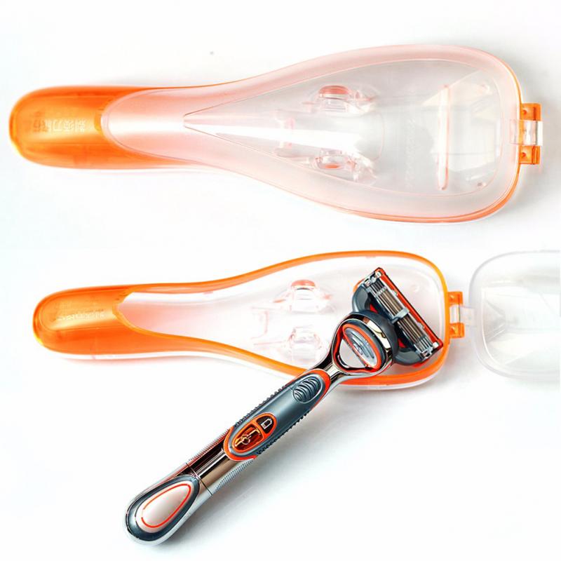 Portable voyage lames de rasoir boîte de support rasoir Case hommes femmes rasage Machine boîte de rangement salle de bain organisateur