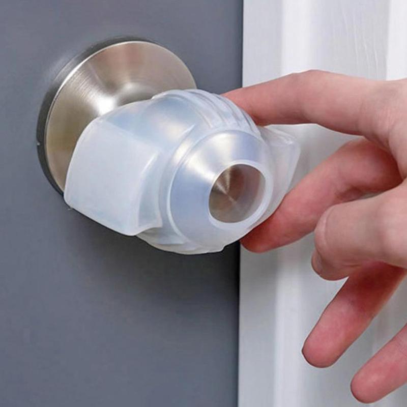 1pcs Door Lock Crash Protector Door Knob Grip Glow Doorknobs Fits Easy In Most The Opening Dark O7X5