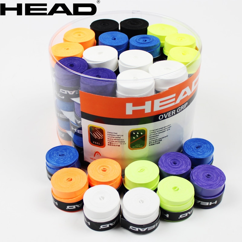 10pcs Head Tennis Racket PU Overgrip Anti-skid Sweat Absorbed Soft Wrap Taps Tenis Racquet Damper Dry/ Vibration Tacky grips