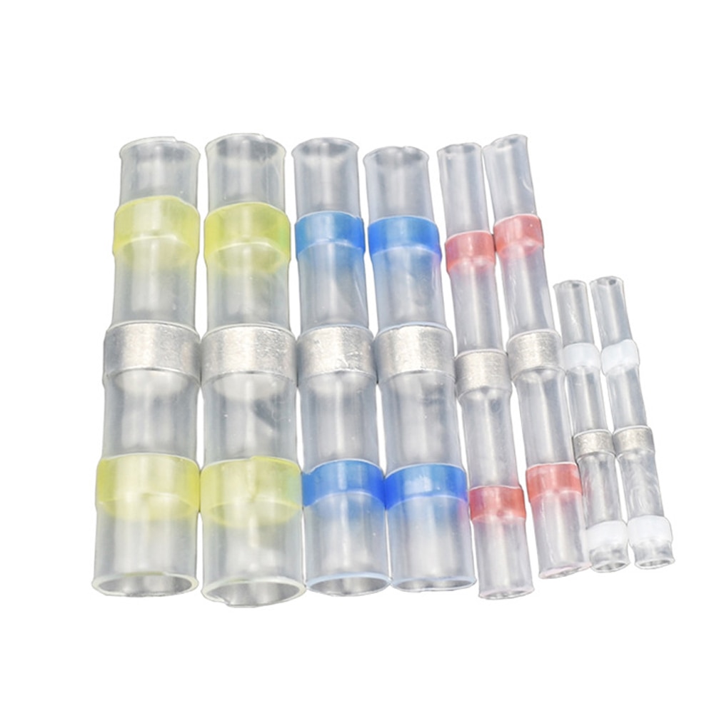 Connecteurs bout à bout thermorétractable accessoires pour machines-outils joint de soudure étanche connecteurs bout à bout thermorétractable avec manchon à souder