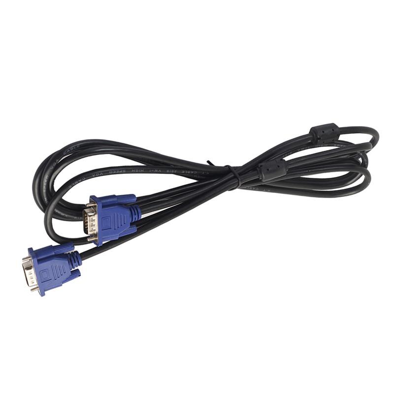 3 meter vga-kabel han til mand skærmkabel videoadapterkabel med ferritkerner til computer pc hdtv projektorskærm