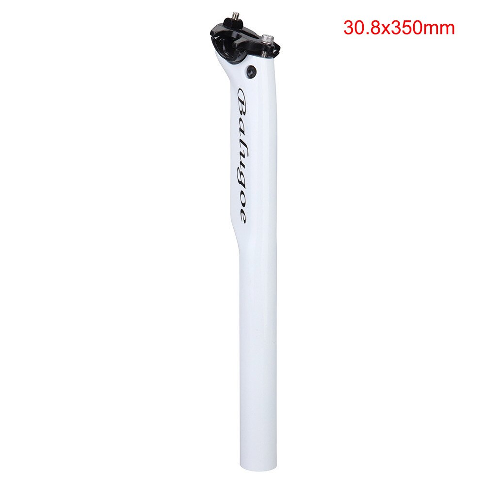Balugoe Mtb 3K Carbon Fiets Zadelpen Zadelpennen Fiets Koolstofatomen Zadelpen Racefiets Zadelpen 27.2/30.8/31.6*350Mm Offset Tegenslag: Wihte 30 8x350