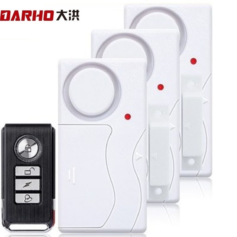 Darho Remote Control Open Closed ABS Door Sensor Wireless Home for Alarm System Alerts Window Magnetic Security Detector