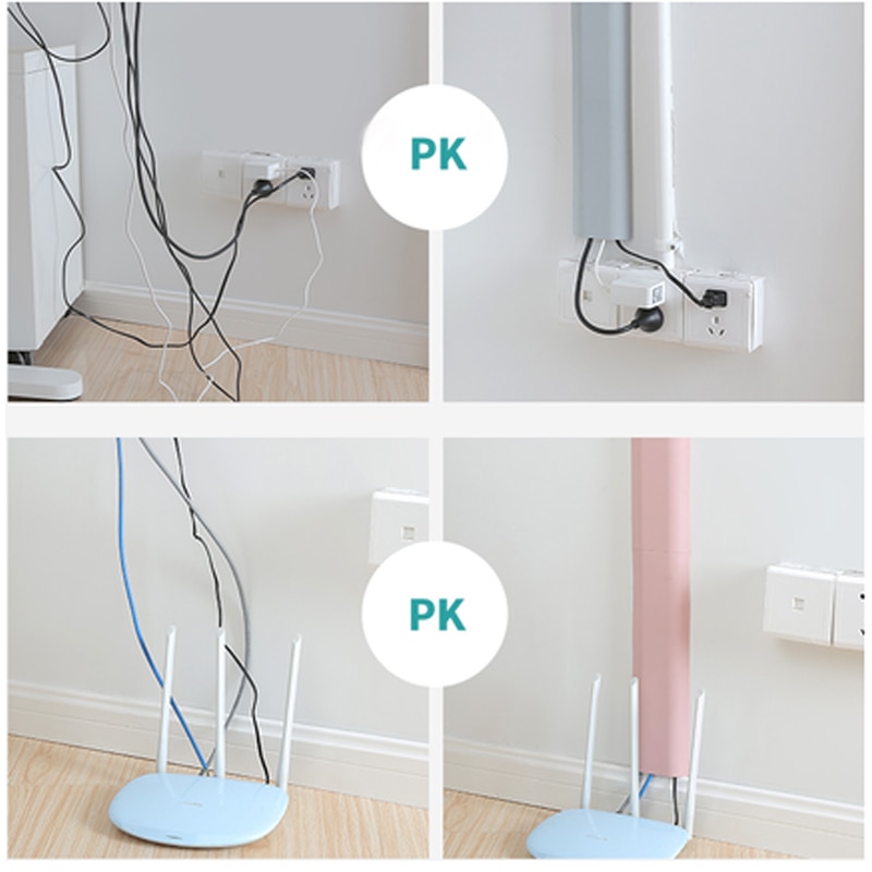 Grå pp ledninger kabelkanal kabel trunking tv ledning dækker skjuler kabler væg raceway vægmontering tv kabel concealer skjul ledninger