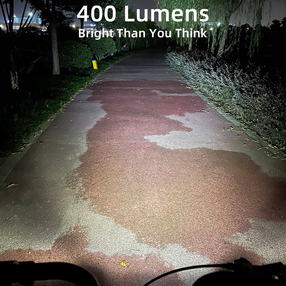 TWTOPSE-Luz para bicicleta plegable, lámpara de 400 lúmenes con estante para Brompton 3, SIXTY PIKES Dahon Tern Crius, resistente a la lluvia, con USB