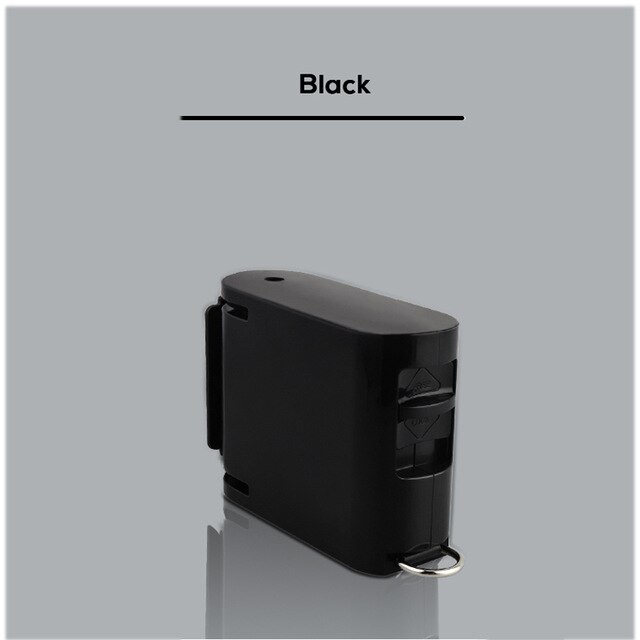 4.2m Indoor Invisible Clothesline Balcony Clothes Line Retractable Clothesline Rope With Hanger Hole Drying Rack No Drilling: Rectangle Black