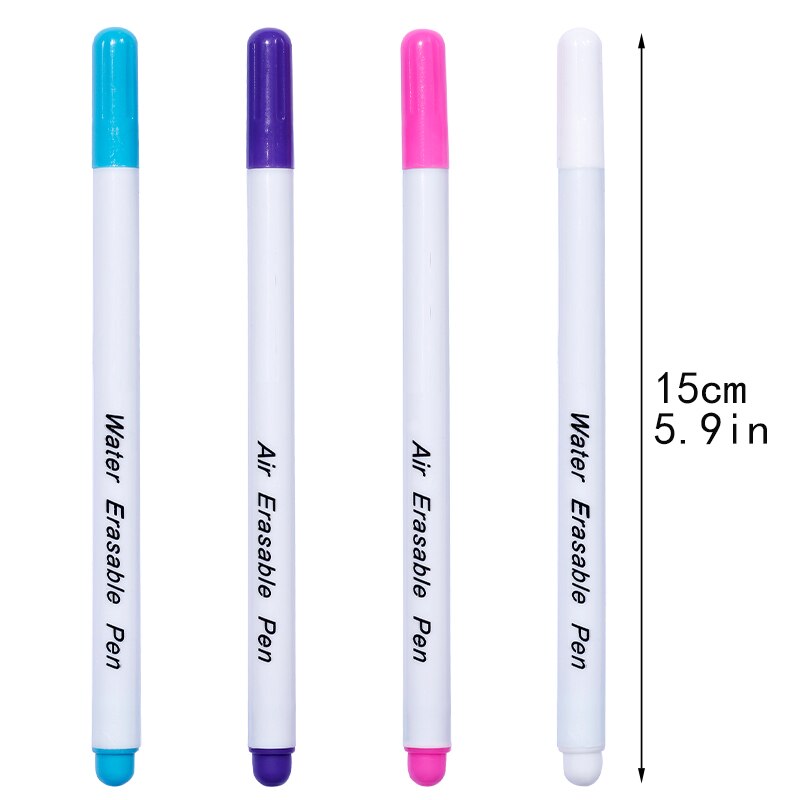 LMDZ Fabric Marker Pen DIY Cross Stitch Water Erasable Pen Water Soluble Dressmaking Tailor's Pen for Quilting Sewing Tools