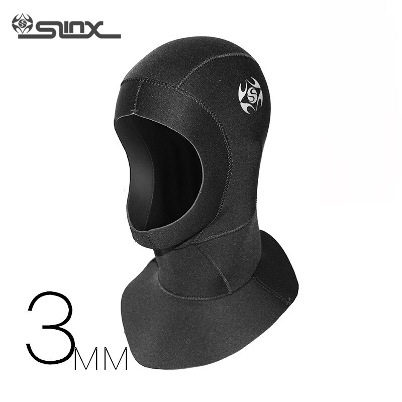 SLINX 1308 5mm Neoprene Waterproof Scuba Diving Hat Equipment Spearfishing Fishing Snorkeling Swim Neck Full Face Mask Hood Cap: 1131 3mm size L