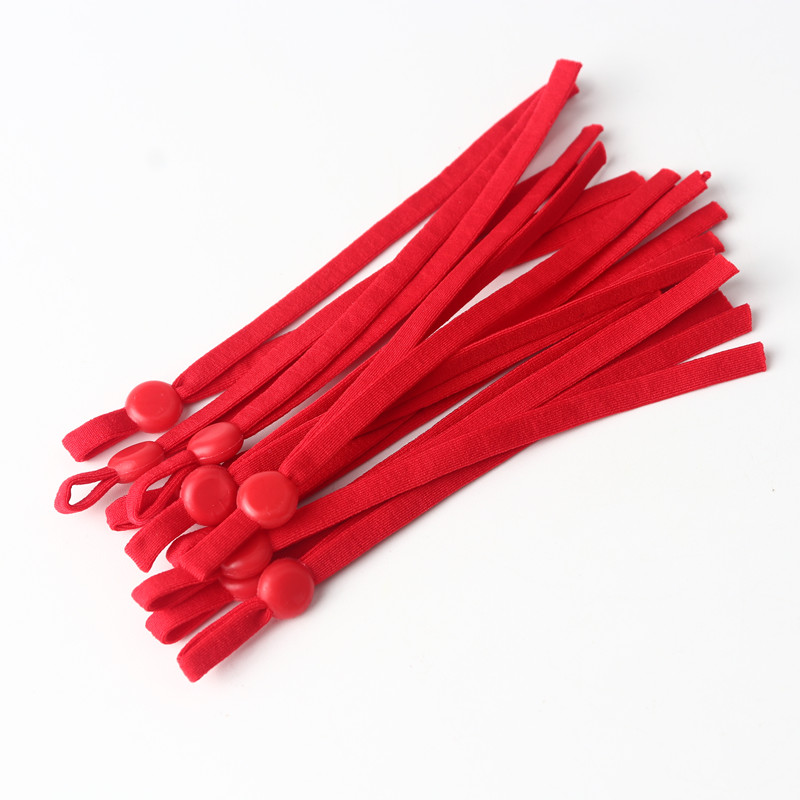 60 stück von Farbe Maske Elastische Band Nylon Elastische Handgemachte Diy Nähen Zubehör Einstellbare Maske Ohr Seil Material 11-12CM: Red 60pcs