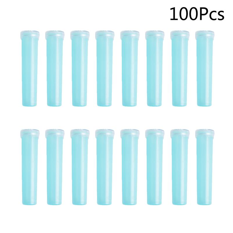 Tubos de agua florales para flores, soporte de almacenamiento de agua para nutrición fresca, tubos de prueba pequeños, bandeja de crecimiento de flores para plantas, 20 piezas/100 Uds./200 Uds.: 100PCS 7.2x1.8cm