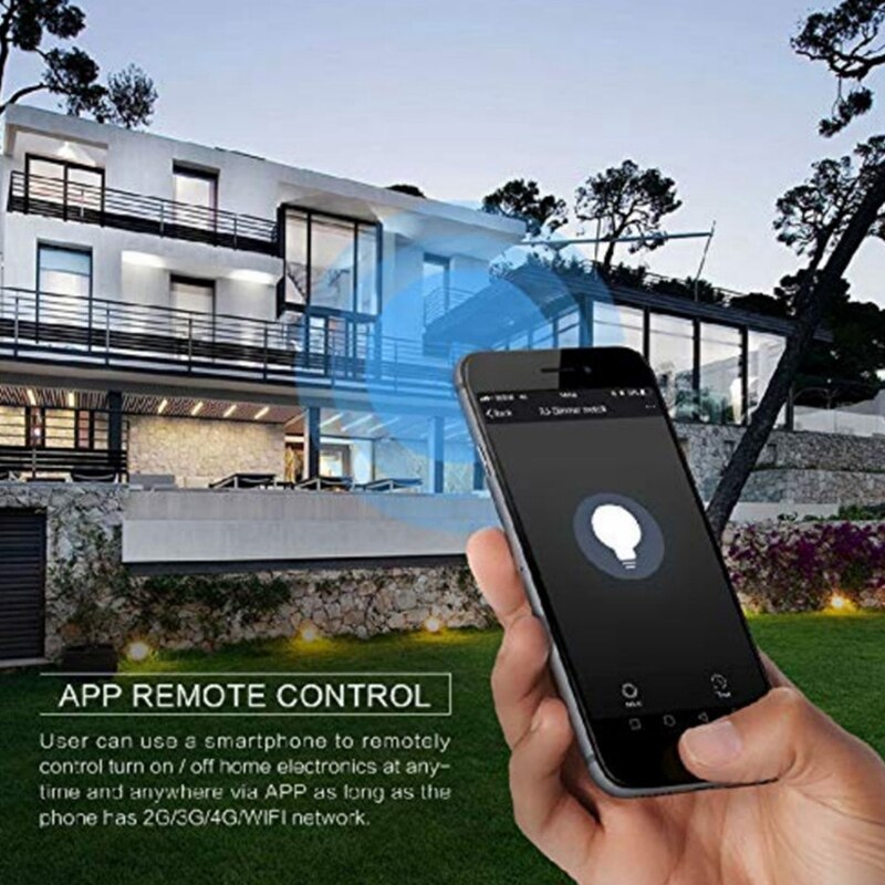 Smart Light Switch, 3 Gang 1 Way Wifi APP Remote Control Wall Press Switch, Tempered Glass Press Sn AC 100-240V EU Plug
