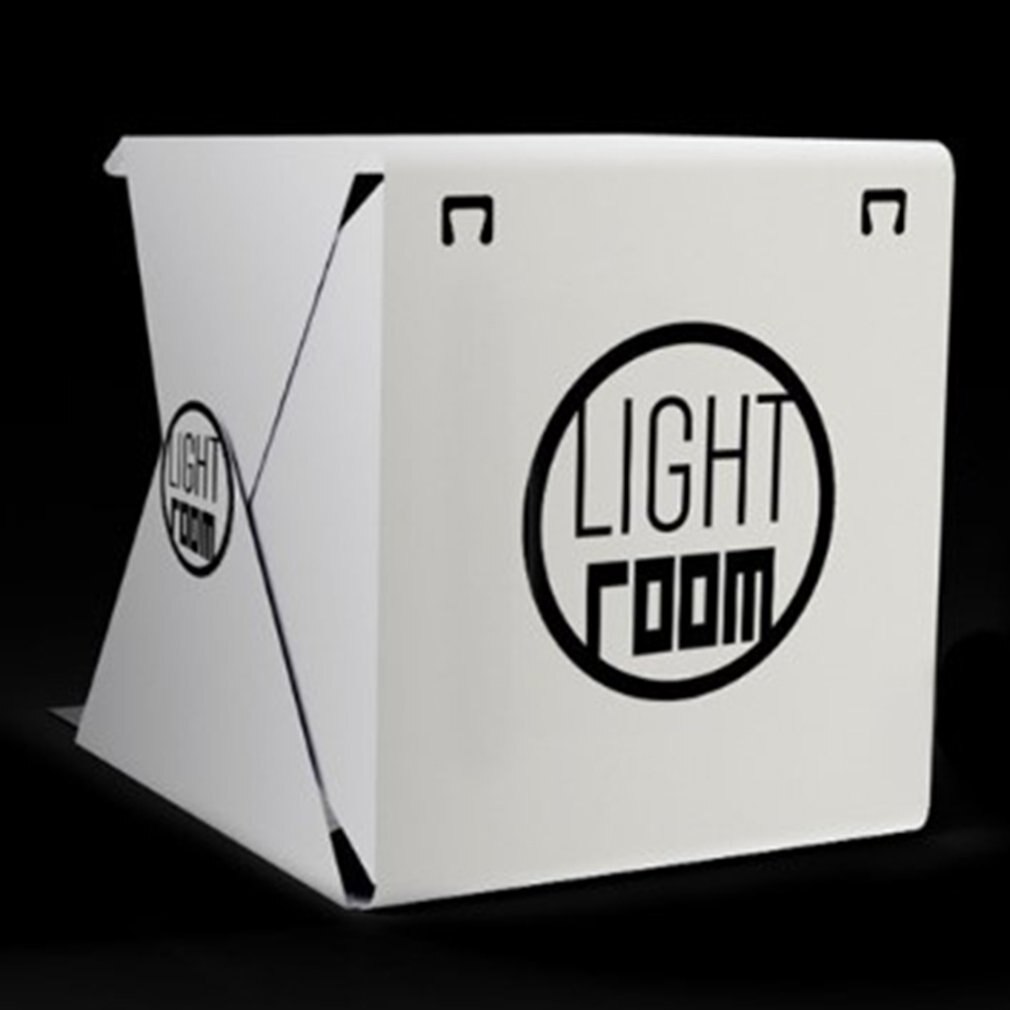 Portable Folding 2 Led Studios Mini Small Photography Light Box And Photo Props Acrylic + Abs Plastic Material