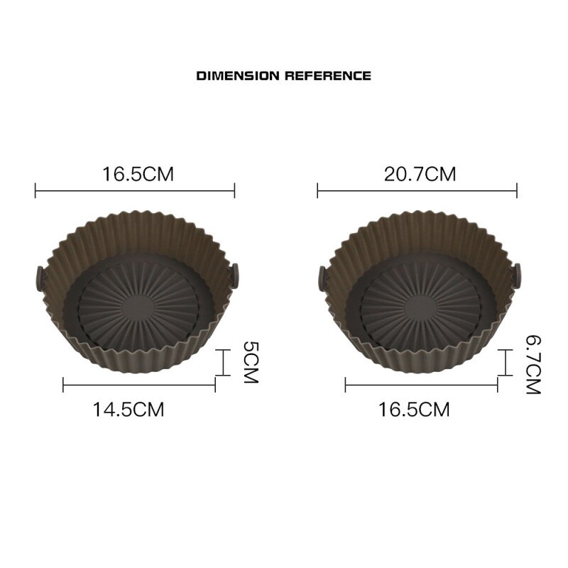 1PC Air Fryer Silicone Pot Pad Kitchen Tools Replacement Available For Oven Baking Bread Chicken Bakeware Accessories